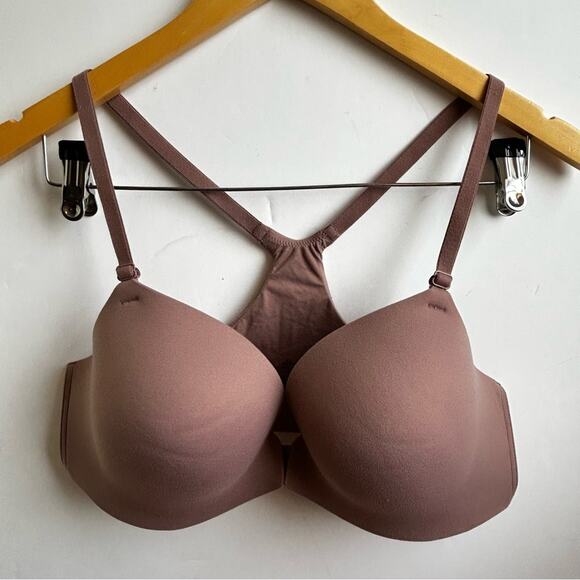 Soma Enbliss Front-Close Racerback Bra in French Mauve - Picture 2 of 4
